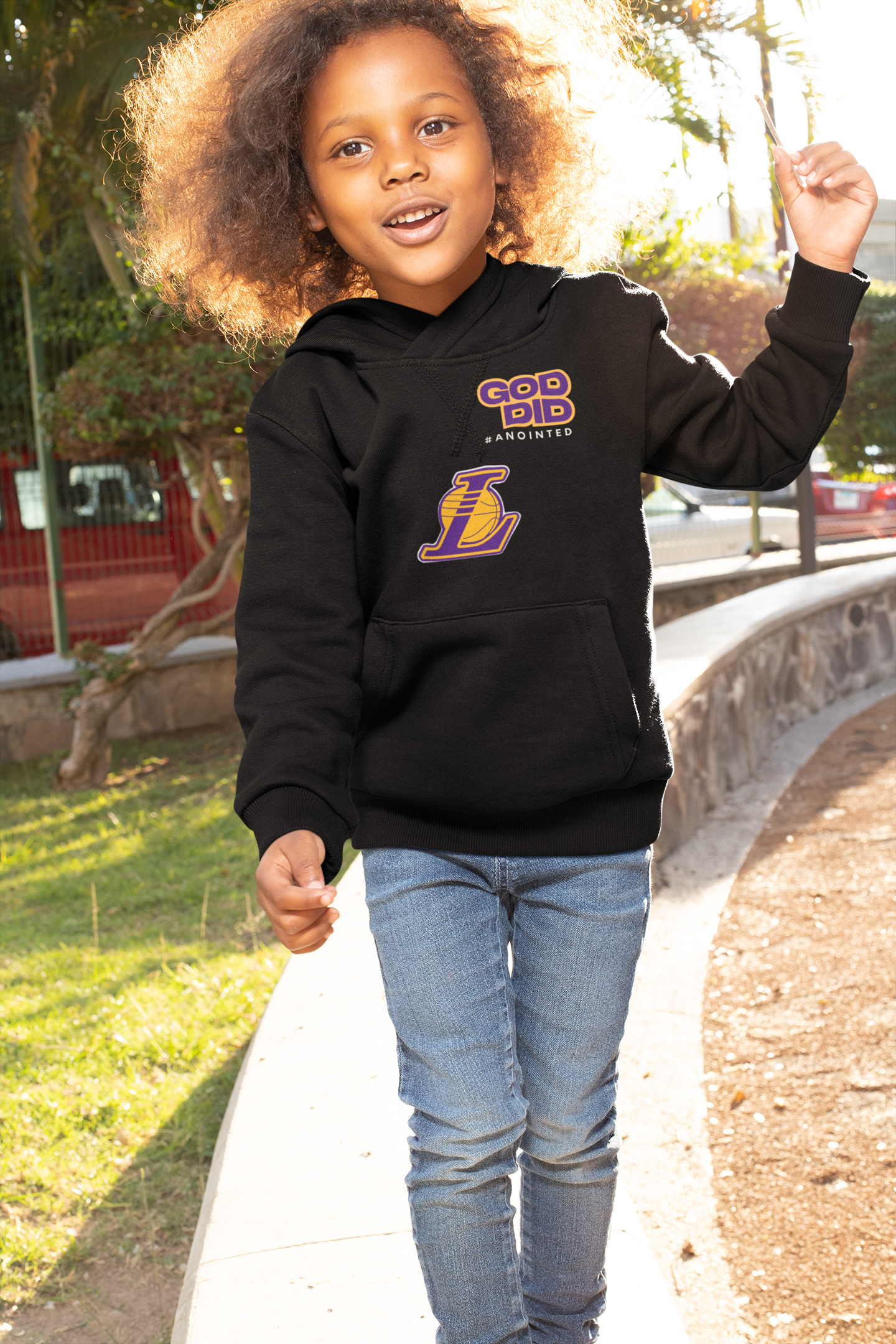 π"God Did" Lakers Anointed Hoodie | Faith & Hoops Collection π
