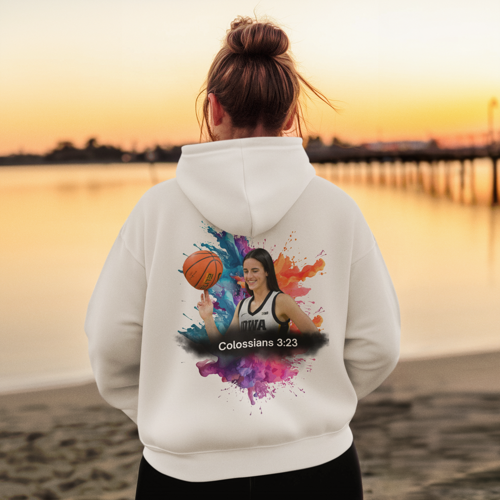 🏀"She Believed She Could" Caitlin Clark Faith Hoodie 🙏🏀