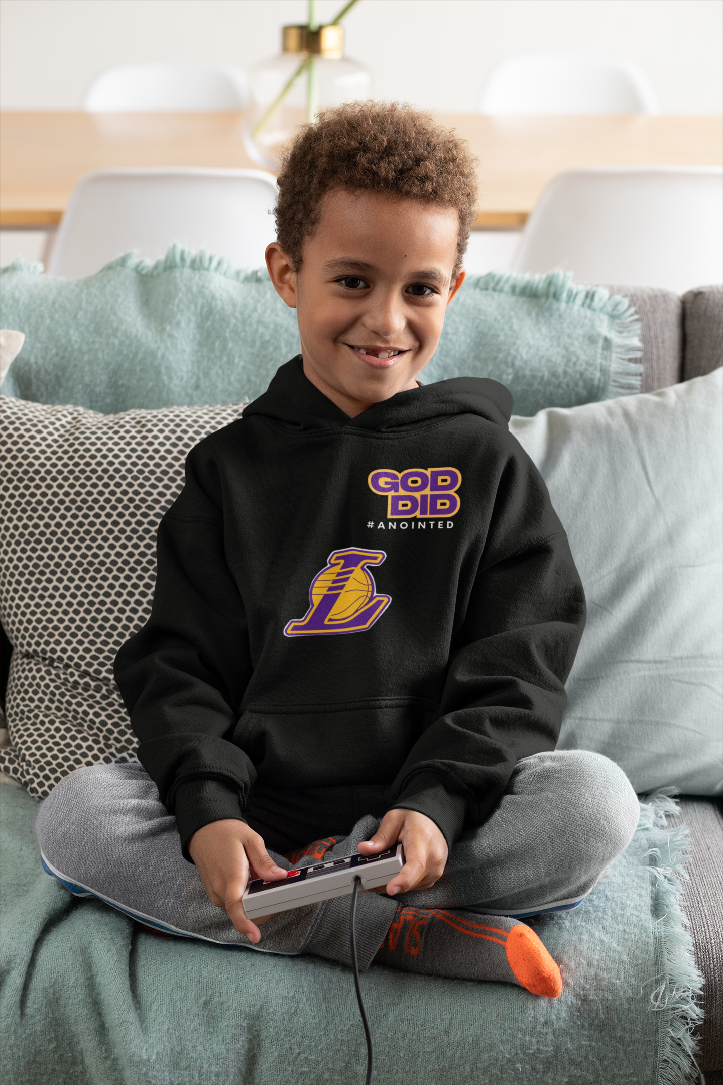 🏀"God Did" Lakers Anointed Hoodie | Faith & Hoops Collection 🙏