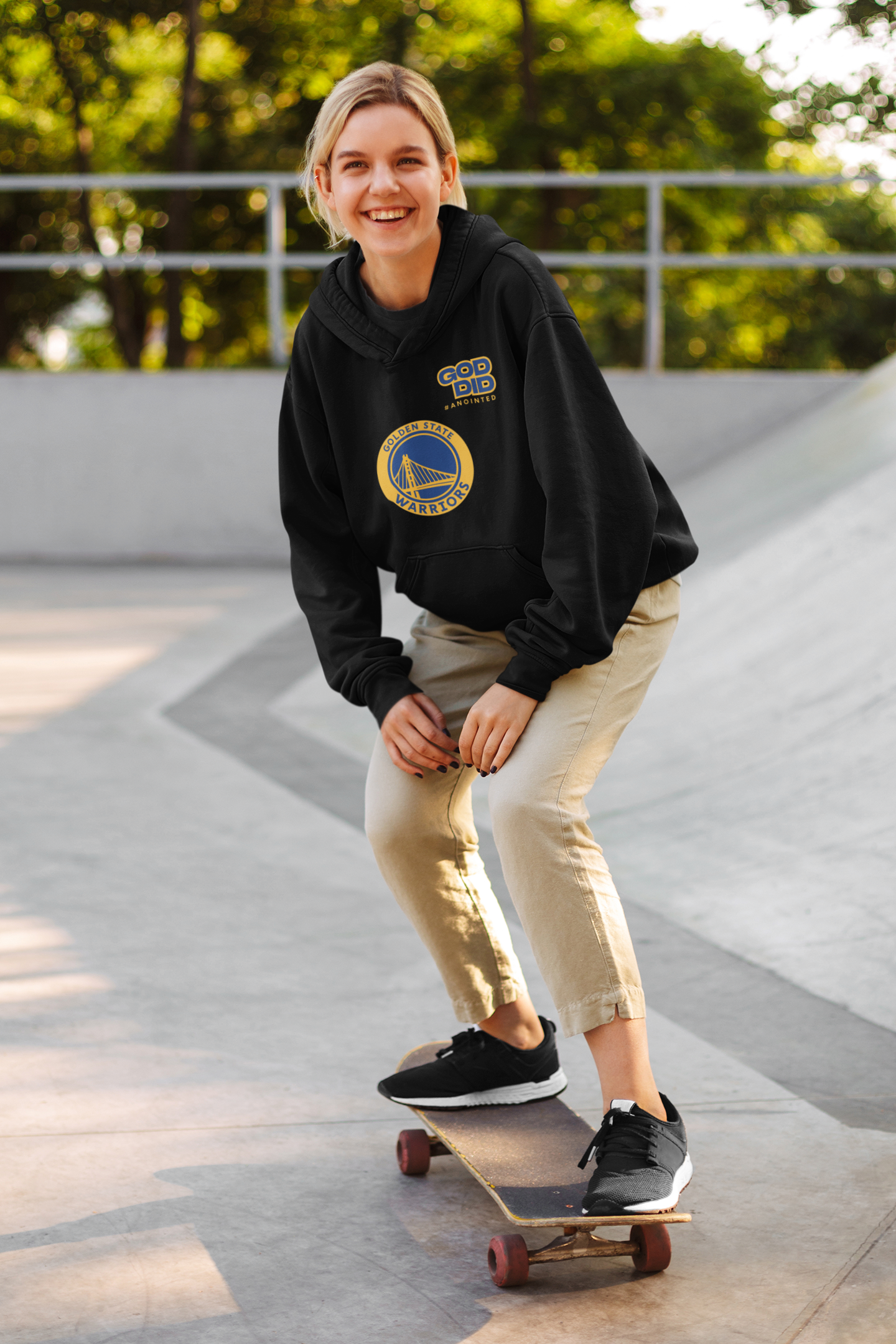 🔥 The "God Did" Golden State Warriors Hoodie | Blessed & Ballin' 🏀🙏
