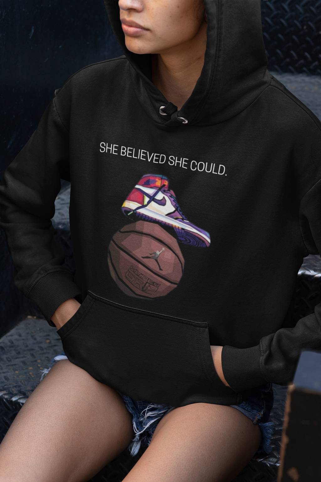 🏀"She Believed She Could" Caitlin Clark Faith Hoodie 🙏🏀