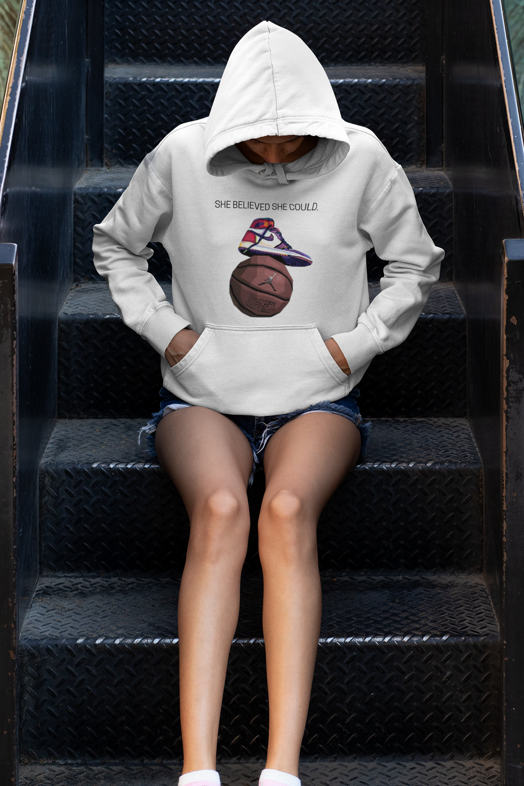 🏀"She Believed She Could" Caitlin Clark Faith Hoodie 🙏🏀