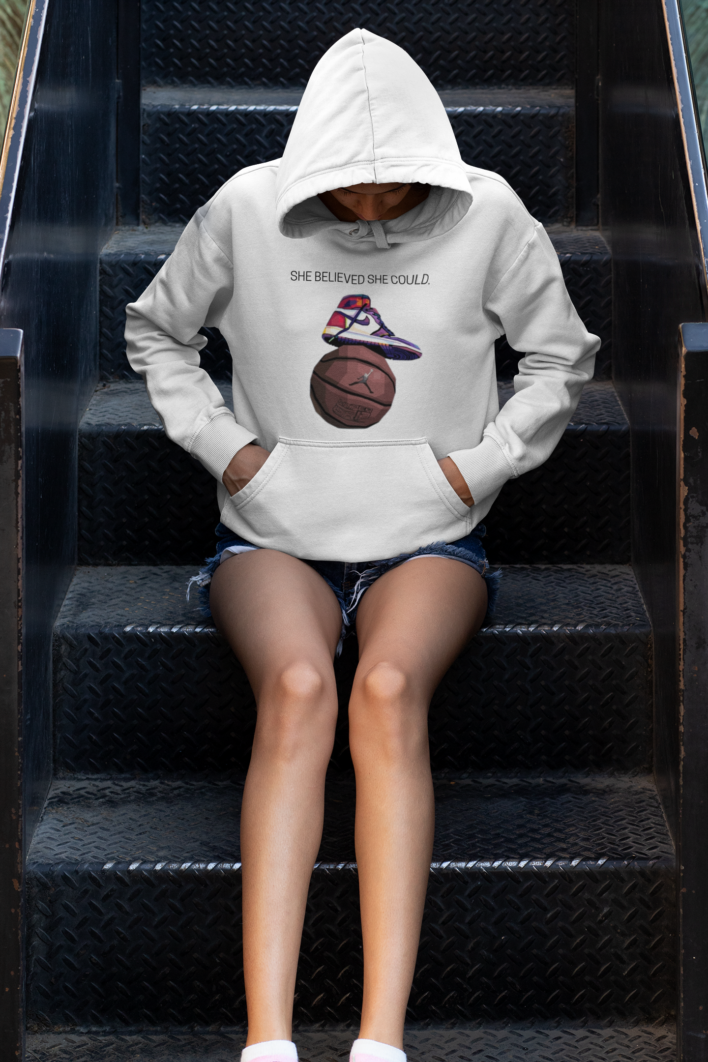 🏀"She Believed She Could" Caitlin Clark Faith Hoodie 🙏🏀