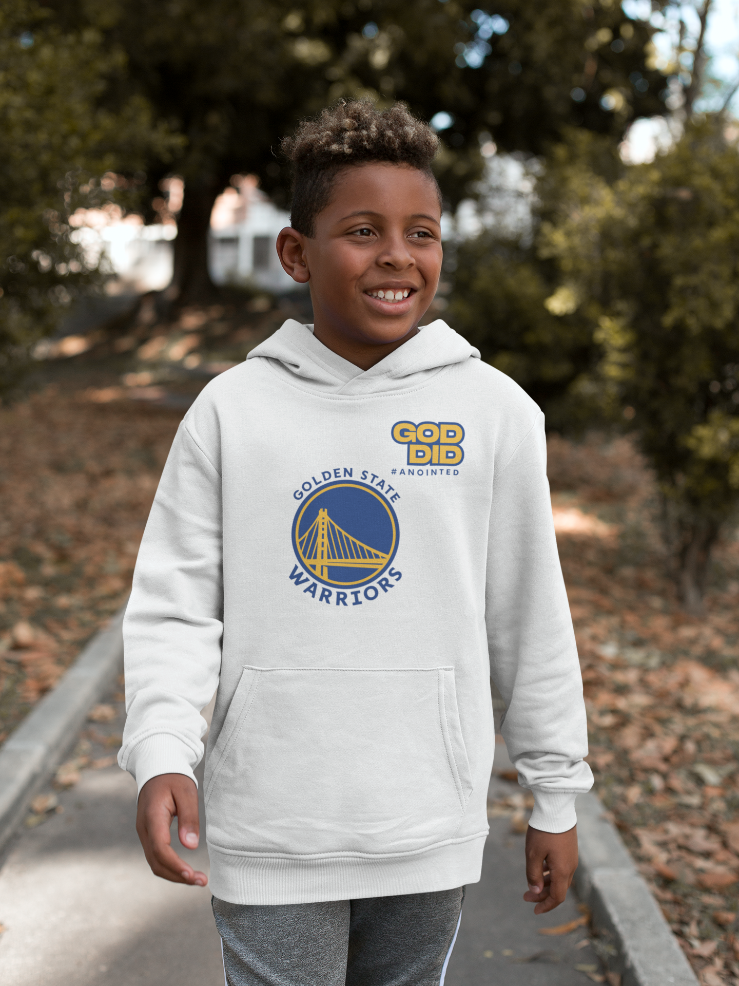 🔥 The "God Did" Golden State Warriors Hoodie | Blessed & Ballin' 🏀🙏