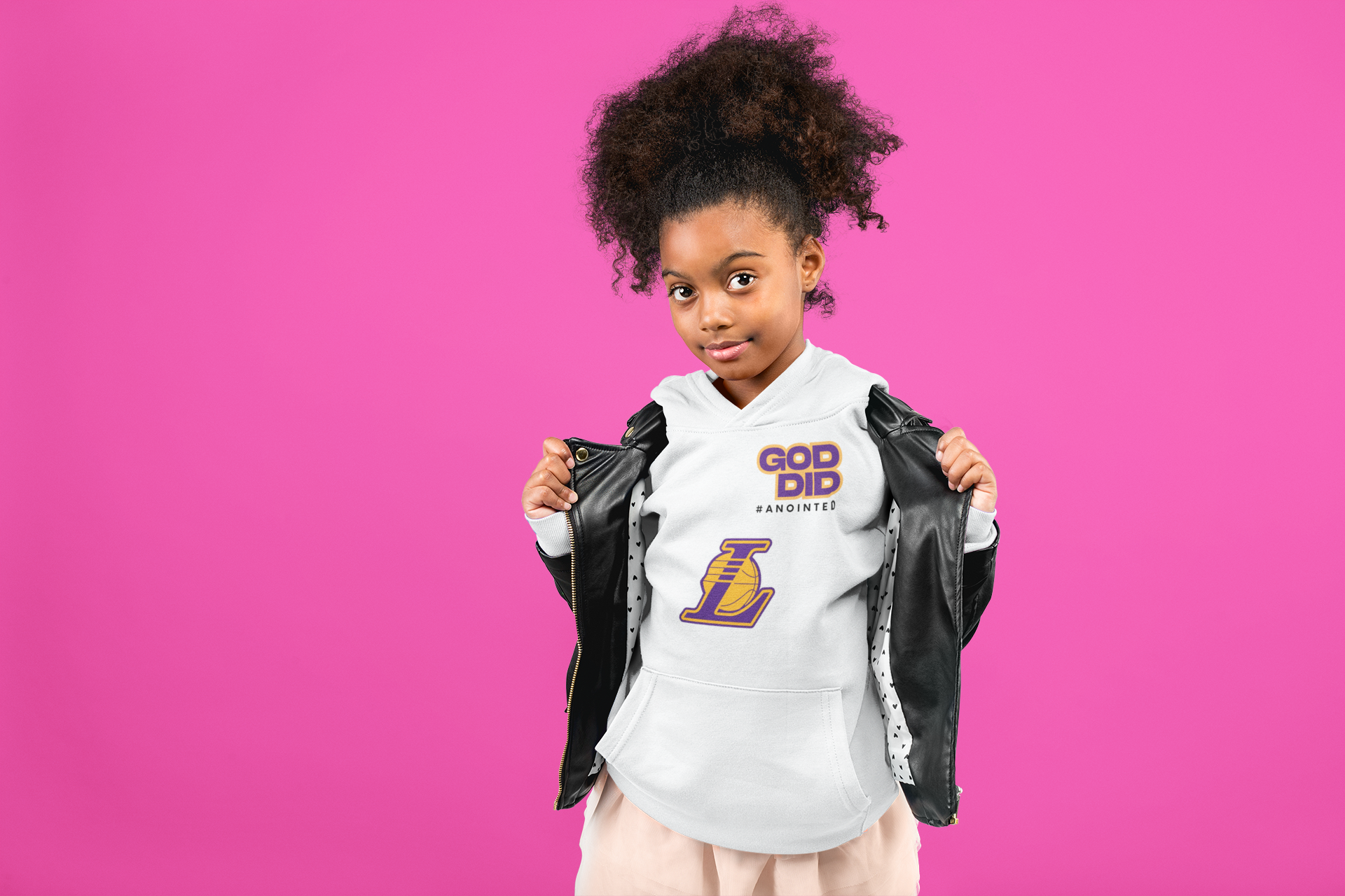 🏀"God Did" Lakers Anointed Hoodie | Faith & Hoops Collection 🙏